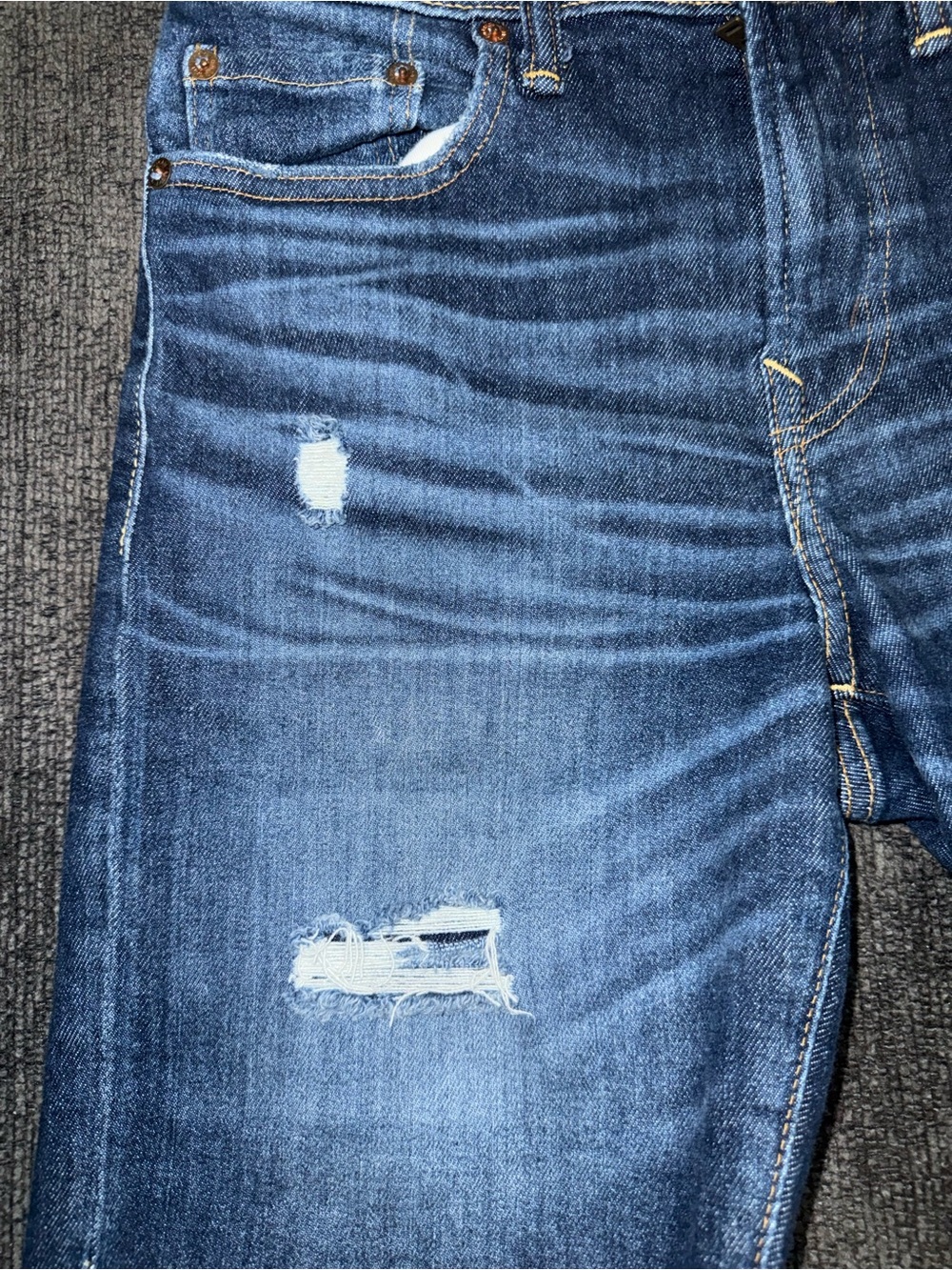 American Eagle Next Level AirFlex Distressed Bermuda Shorts Size 26 Jorts - Picture 7 of 10